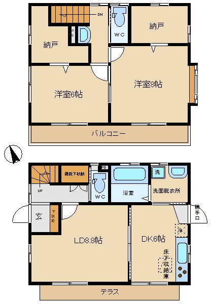 成城７丁目貸家 間取り
