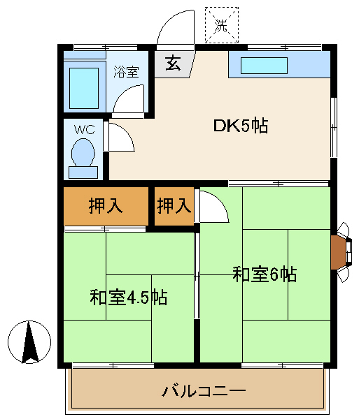 加々美グリーンコーポ 間取り