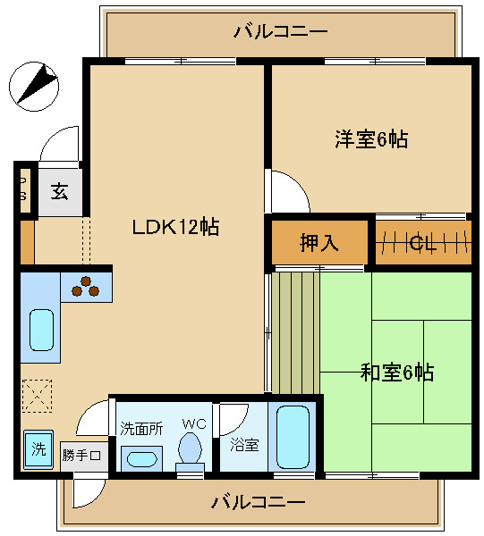 カーサポモドーロ 間取り